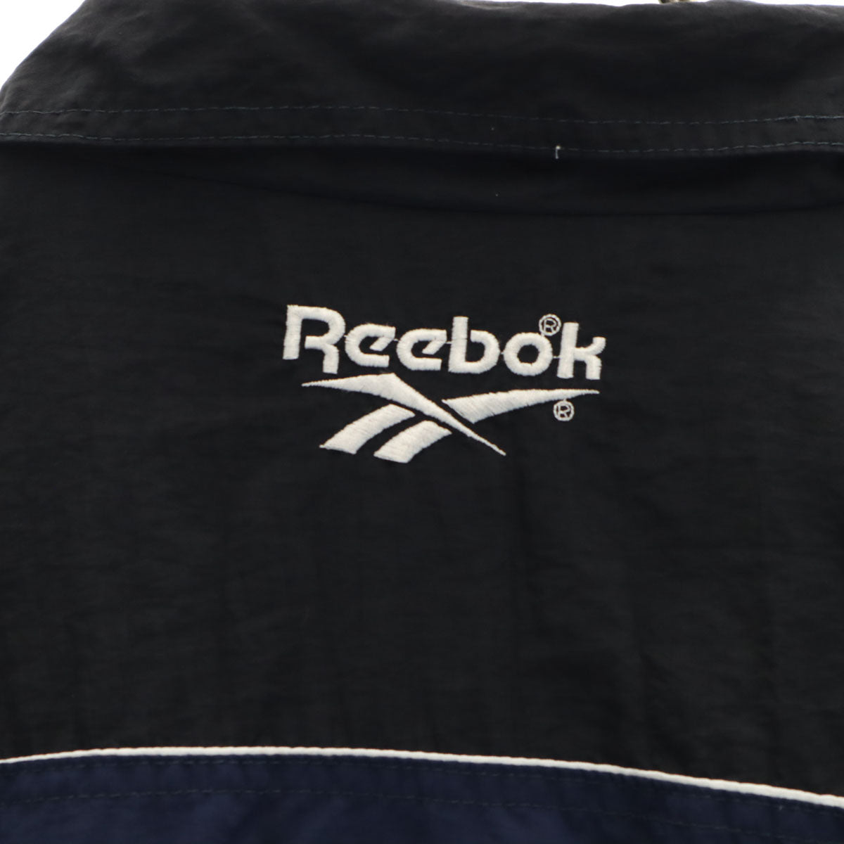 Reebok リーボック 90s ブルガリア製 オールド ナイロンジャケット XL ネイビー メンズ