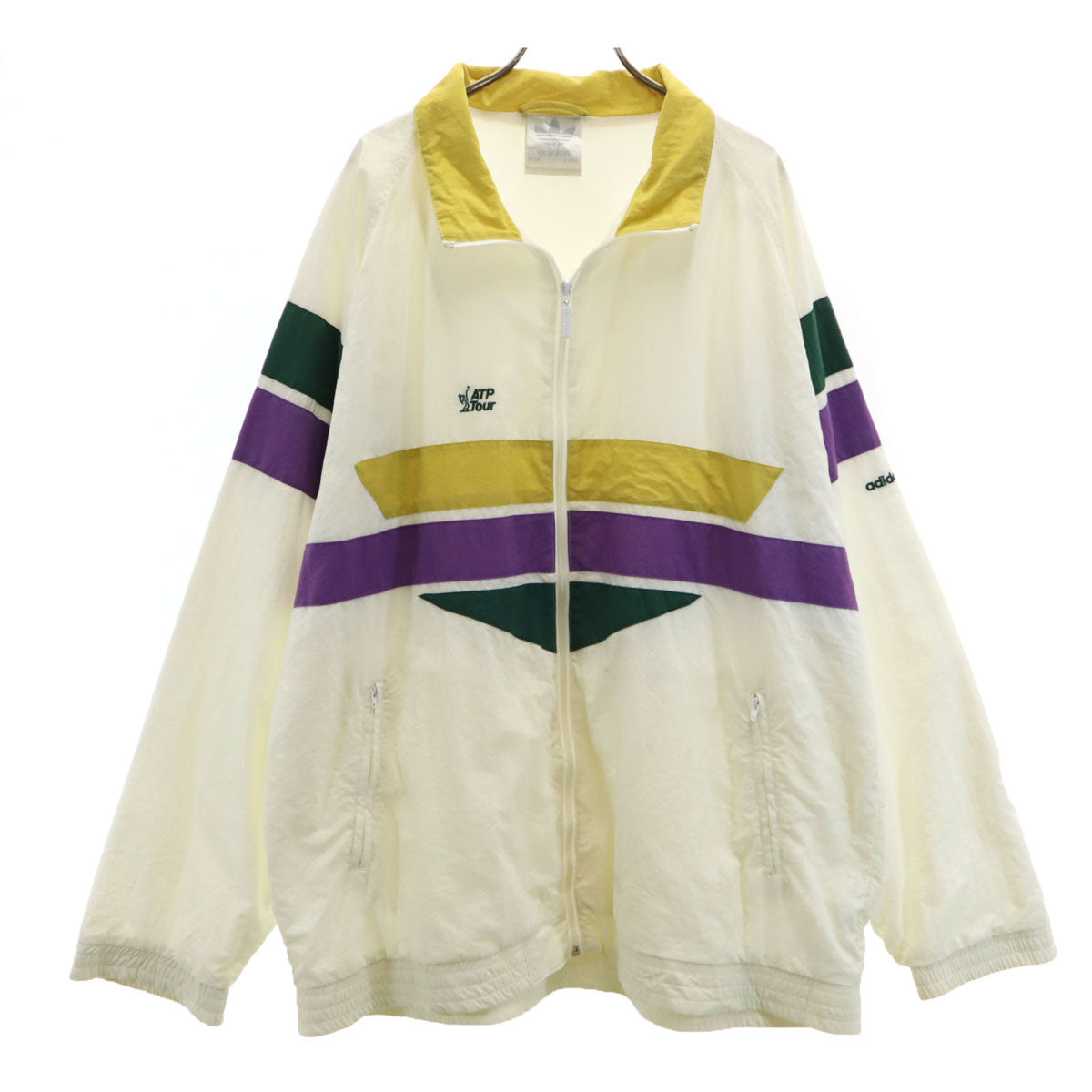 adidas アディダス 80s ATP tour ヴィンテージ トラックジャケット XL アイボリー メンズ