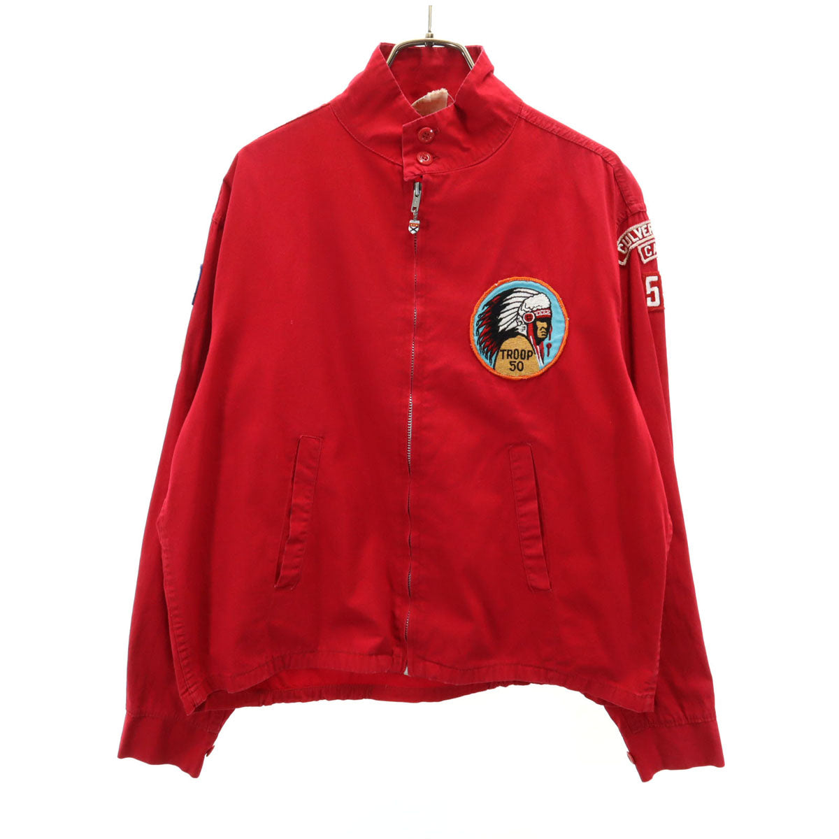 PACIFIC ATHLETIC COMPANY 70s ヴィンテージ 長袖 ブルゾン M レッド メンズ