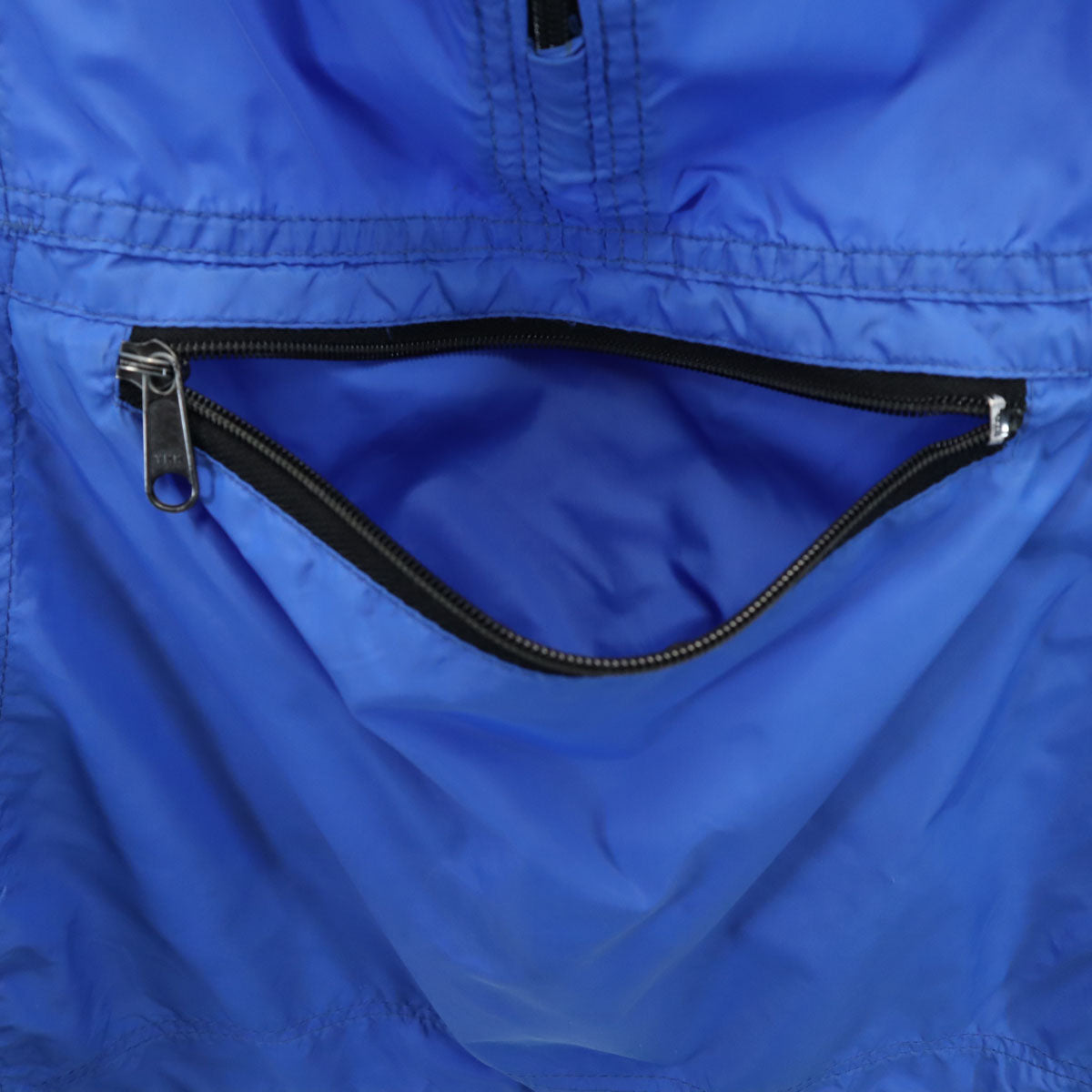 L.L.Bean エルエルビーン 80s USA製 ヴィンテージ 長袖 ハーフ ジップパーカー L ブルー アウトドア メンズ