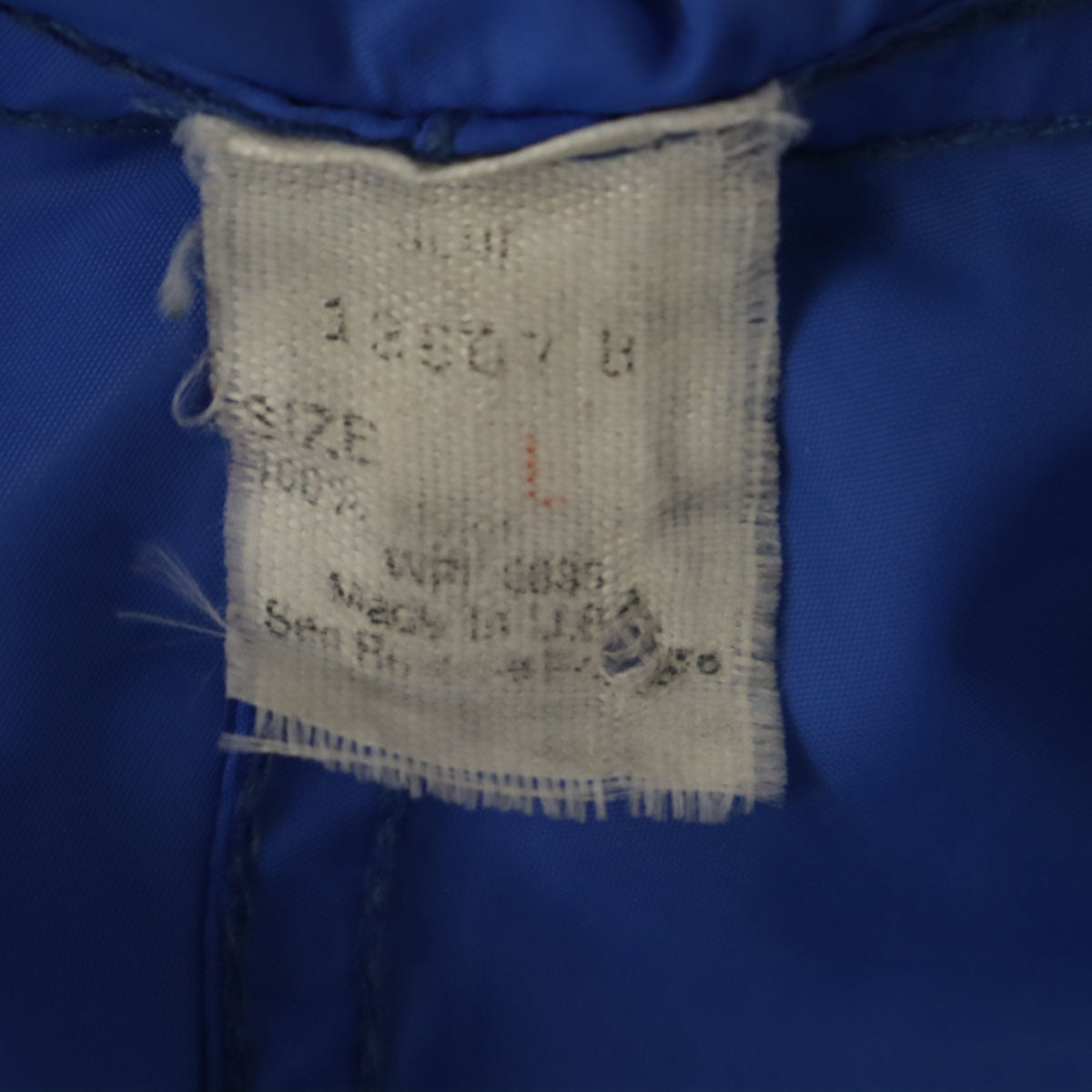 L.L.Bean エルエルビーン 80s USA製 ヴィンテージ 長袖 ハーフ ジップパーカー L ブルー アウトドア メンズ