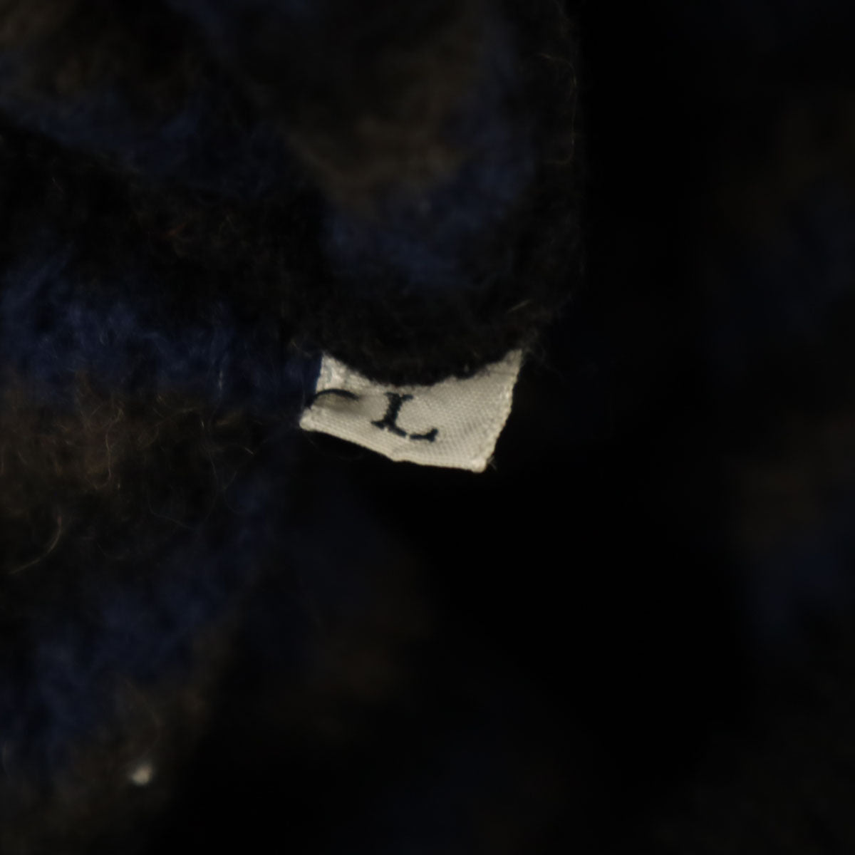 YVES SAINT LAURENT tricots イヴサンローラントリコット 90s ウール オールド 長袖 Vネック ニット L ネイビー系 pour homme レディース