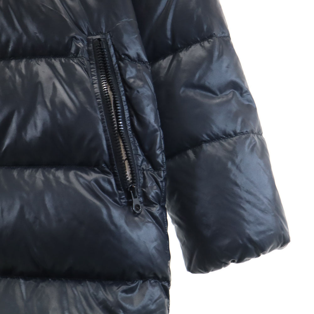 DUVETICA デュベティカ ブルガリア製 ESTERNO-AUBER ミドル ファー ダウンコート 42 ネイビー フーディー メンズ