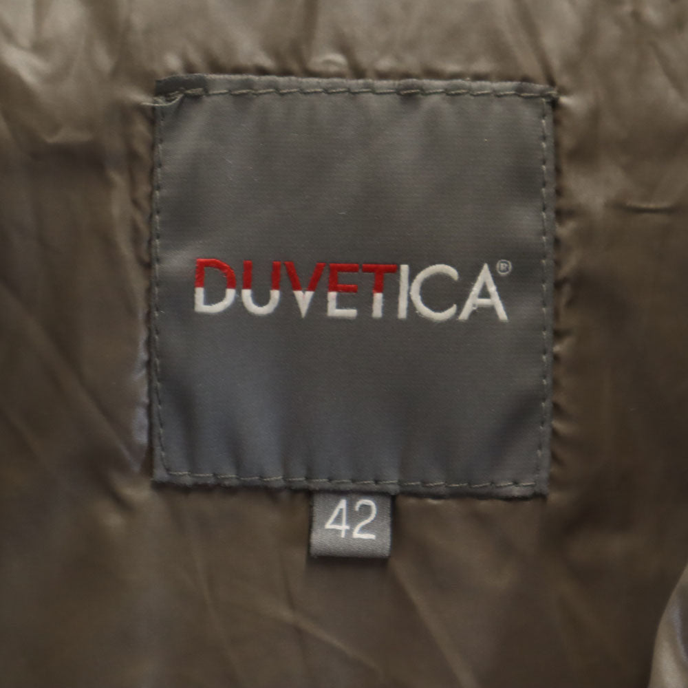 DUVETICA デュベティカ ブルガリア製 ESTERNO-AUBER ミドル ファー ダウンコート 42 ネイビー フーディー メンズ