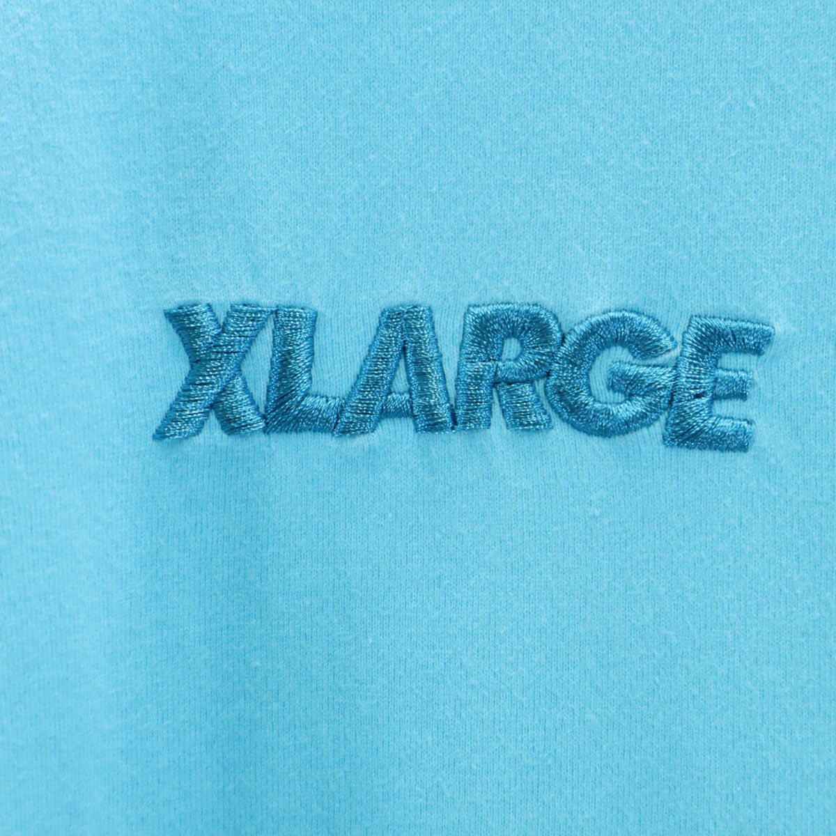 XLARGE エクストララージ ロゴ刺繍 長袖 Tシャツ L ブルー系 ロンT メンズ