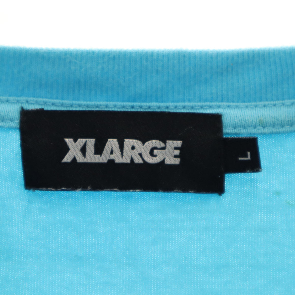 XLARGE エクストララージ ロゴ刺繍 長袖 Tシャツ L ブルー系 ロンT メンズ