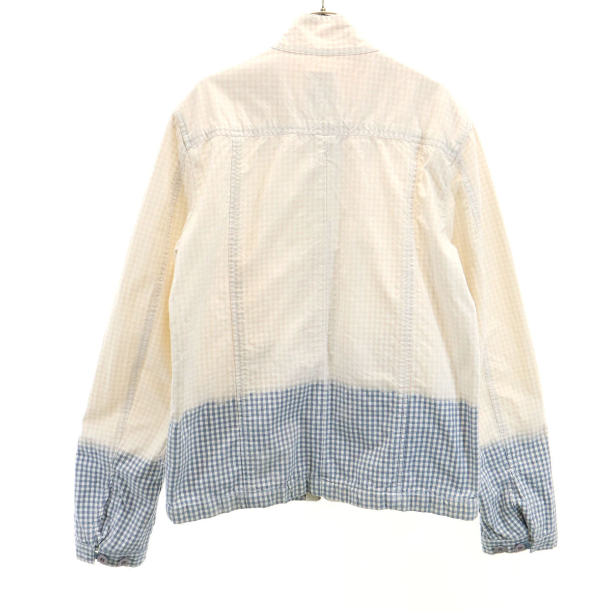 DIESEL ディーゼル チェック柄 スイングトップ L ベージュ ジャケット メンズ