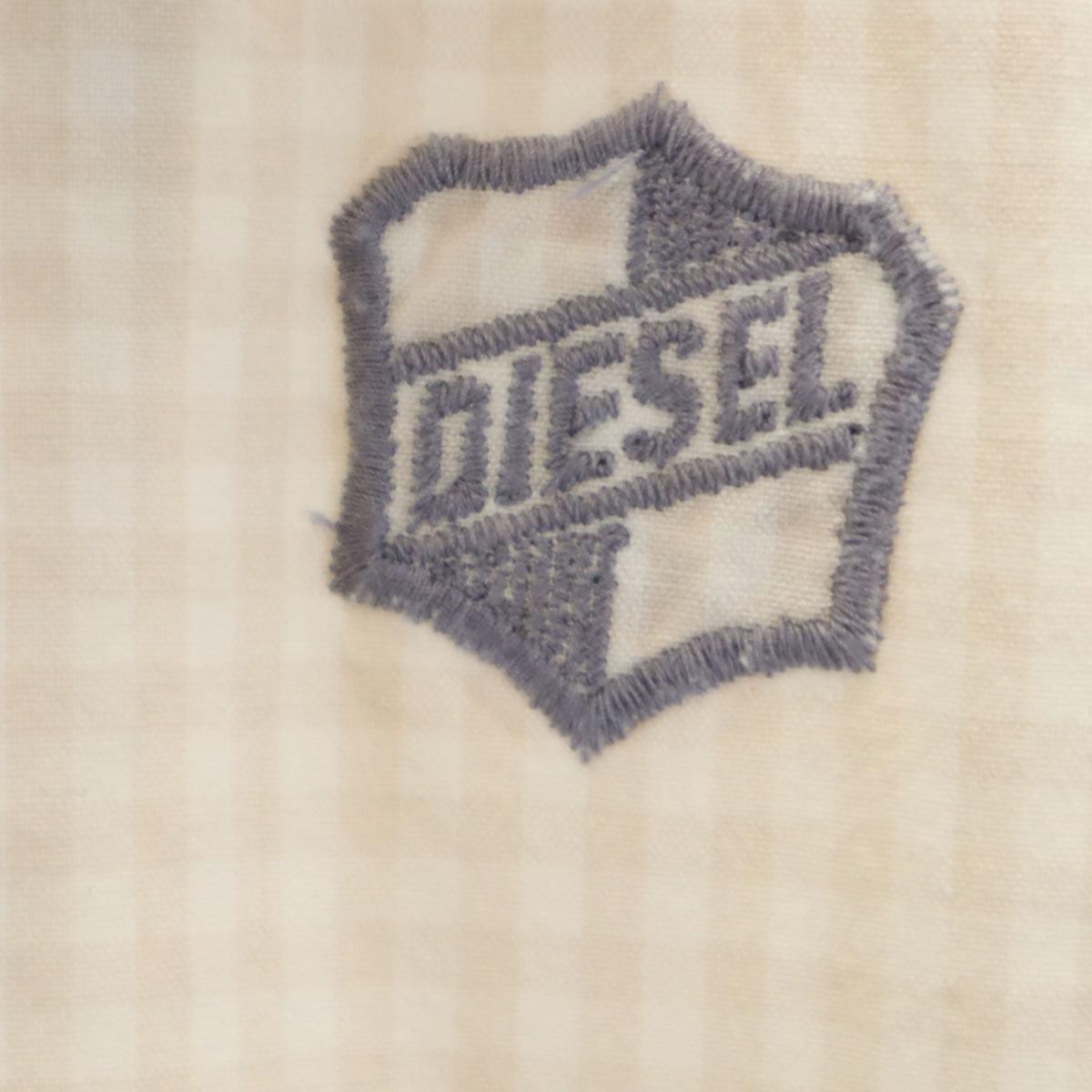 DIESEL ディーゼル チェック柄 スイングトップ L ベージュ ジャケット メンズ