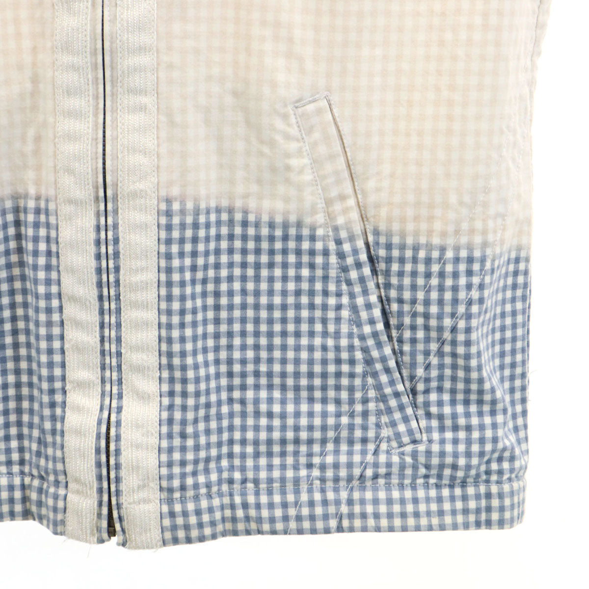 DIESEL ディーゼル チェック柄 スイングトップ L ベージュ ジャケット メンズ