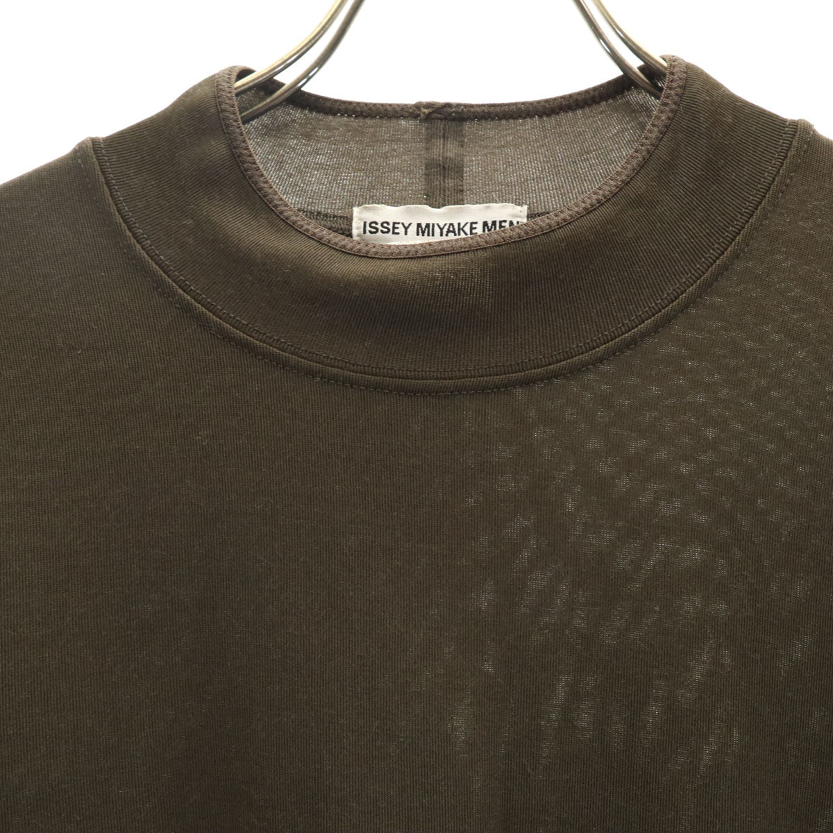 ISSEY MIYAKE MEN イッセイミヤケメン 90s 日本製 オールド 長袖 カットソー M ダークブラウン 無地 メンズ