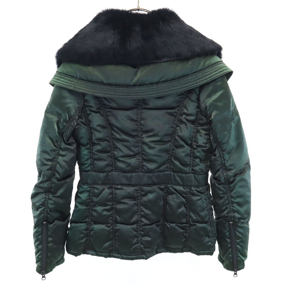MAX&CO マックスアンドコー ファー ダウンジャケット 40 グリーン レディース