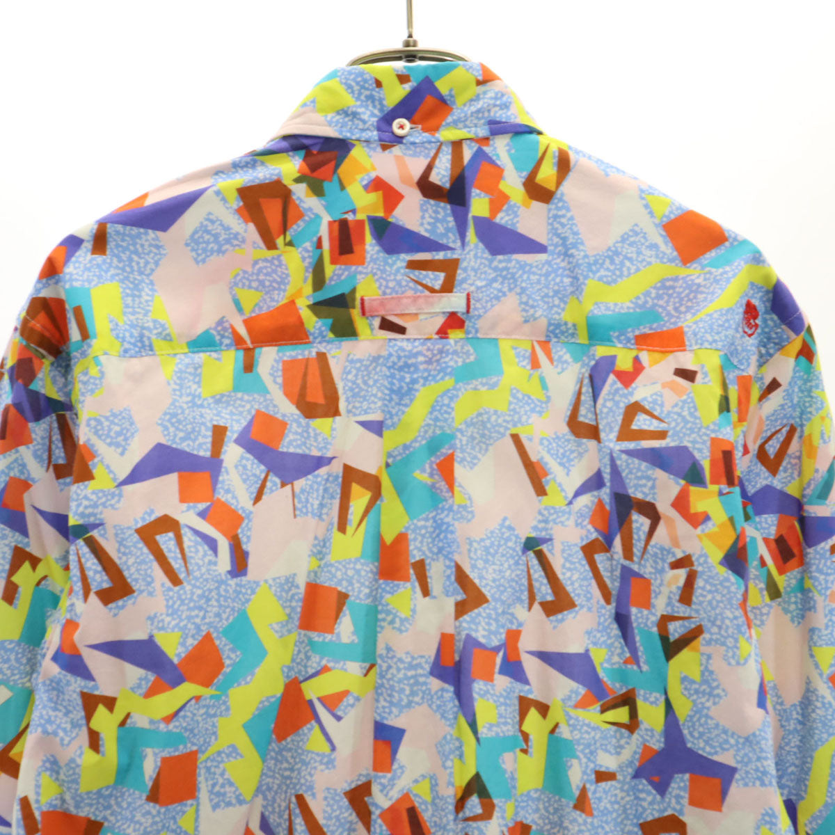 KAWATANI SHIRT 河谷シャツ 幾何学柄 長袖 ボタンダウンシャツ M マルチ メンズ