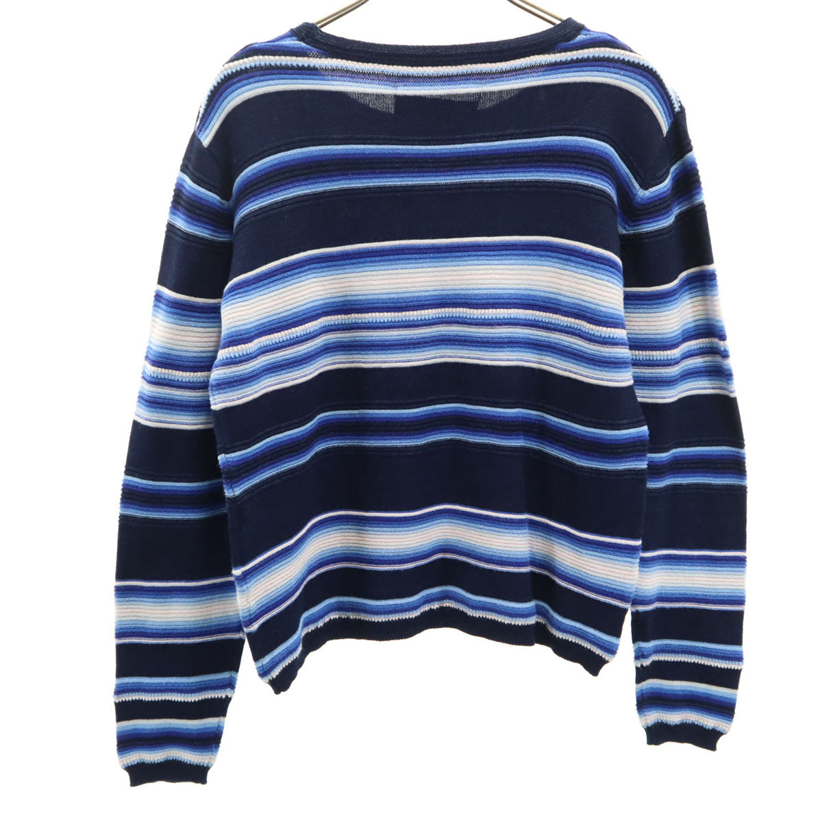 Ron Herman DENIM ロンハーマンデニム ボーダー柄 長袖 ニット S ネイビー レディース