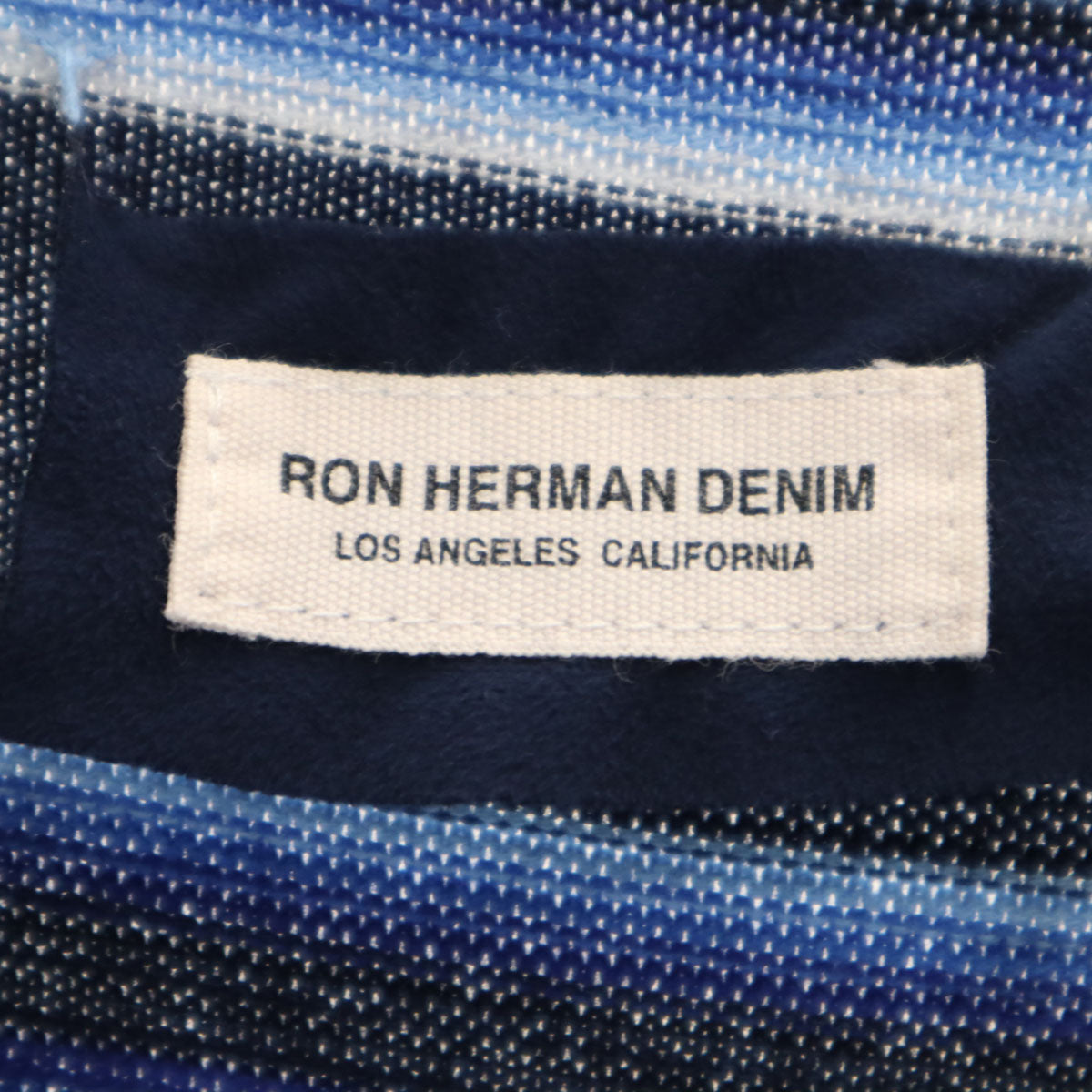 Ron Herman DENIM ロンハーマンデニム ボーダー柄 長袖 ニット S ネイビー レディース