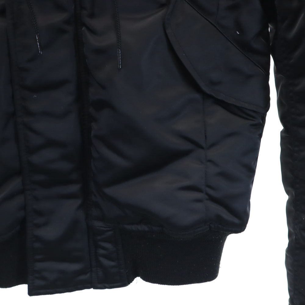 HYSTERIC GLAMOUR ヒステリックグラマー プリマロフト N2B ファー ダウンジャケット free ブラック フーディー レディース