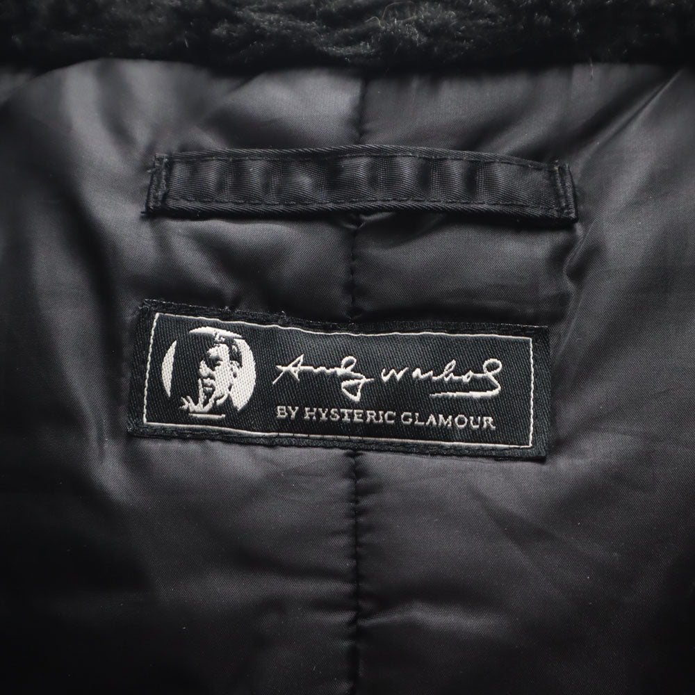 HYSTERIC GLAMOUR ヒステリックグラマー プリマロフト N2B ファー ダウンジャケット free ブラック フーディー レディース