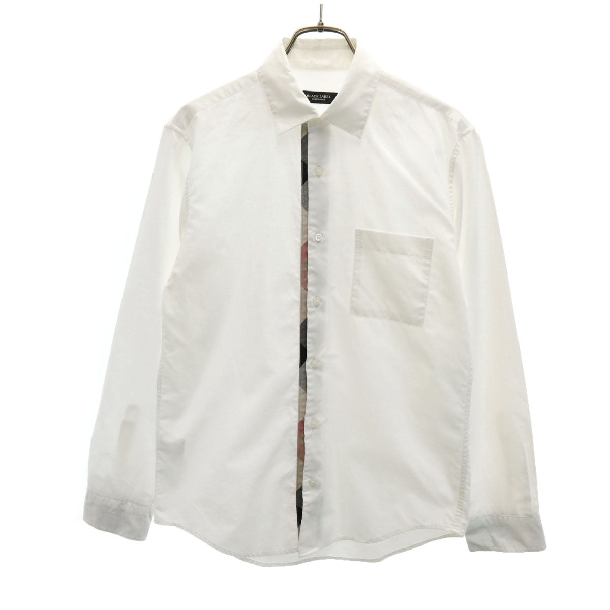 BLACK LABEL CRESTBRIDGE ブラックレーベルクレストブリッジ 長袖 シャツ S ホワイト系 三陽商会 メンズ