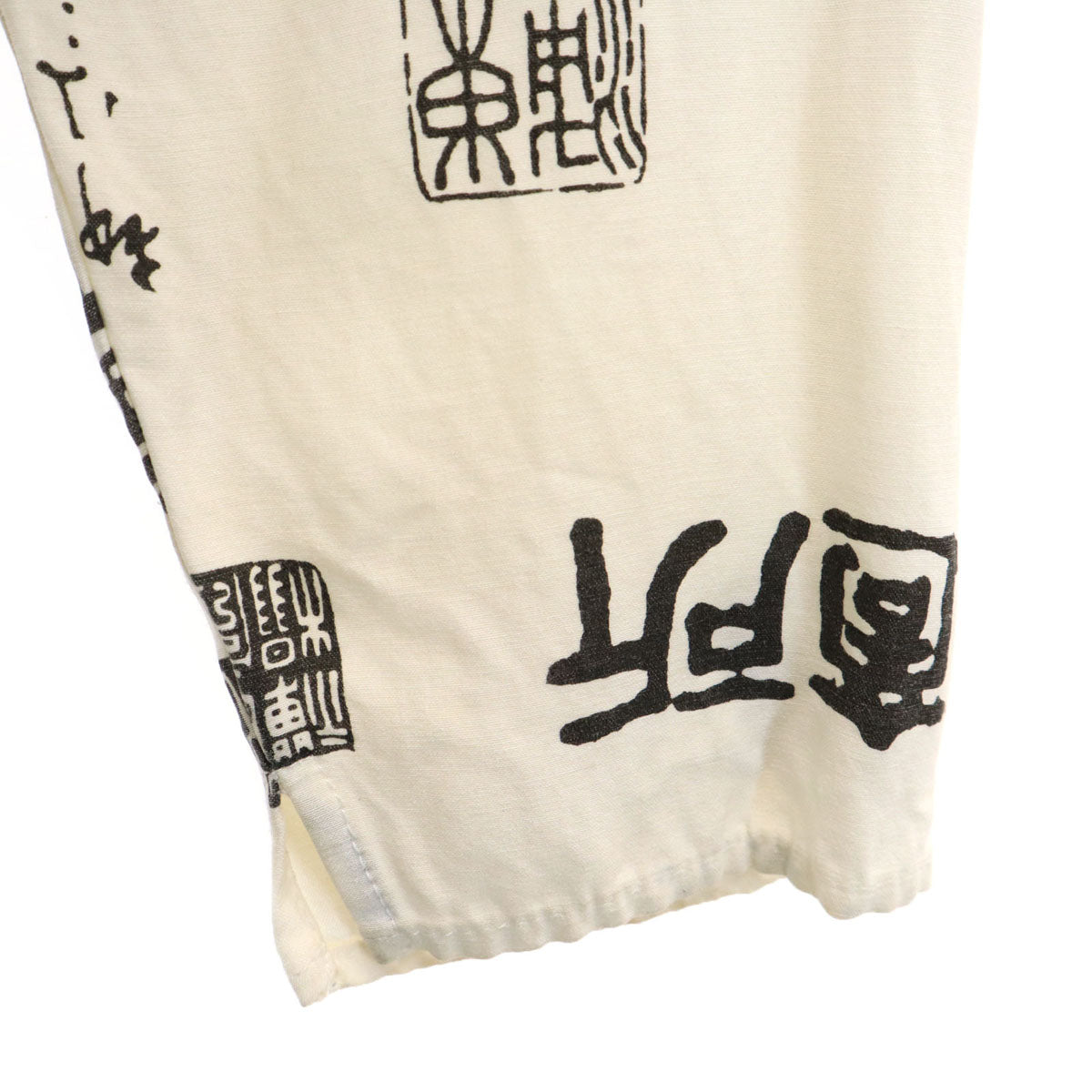 Soft Surroundings ソフトサラウンディングス 90s USA製 オールド 総柄 7分袖 シャツ M ホワイト系 レディース