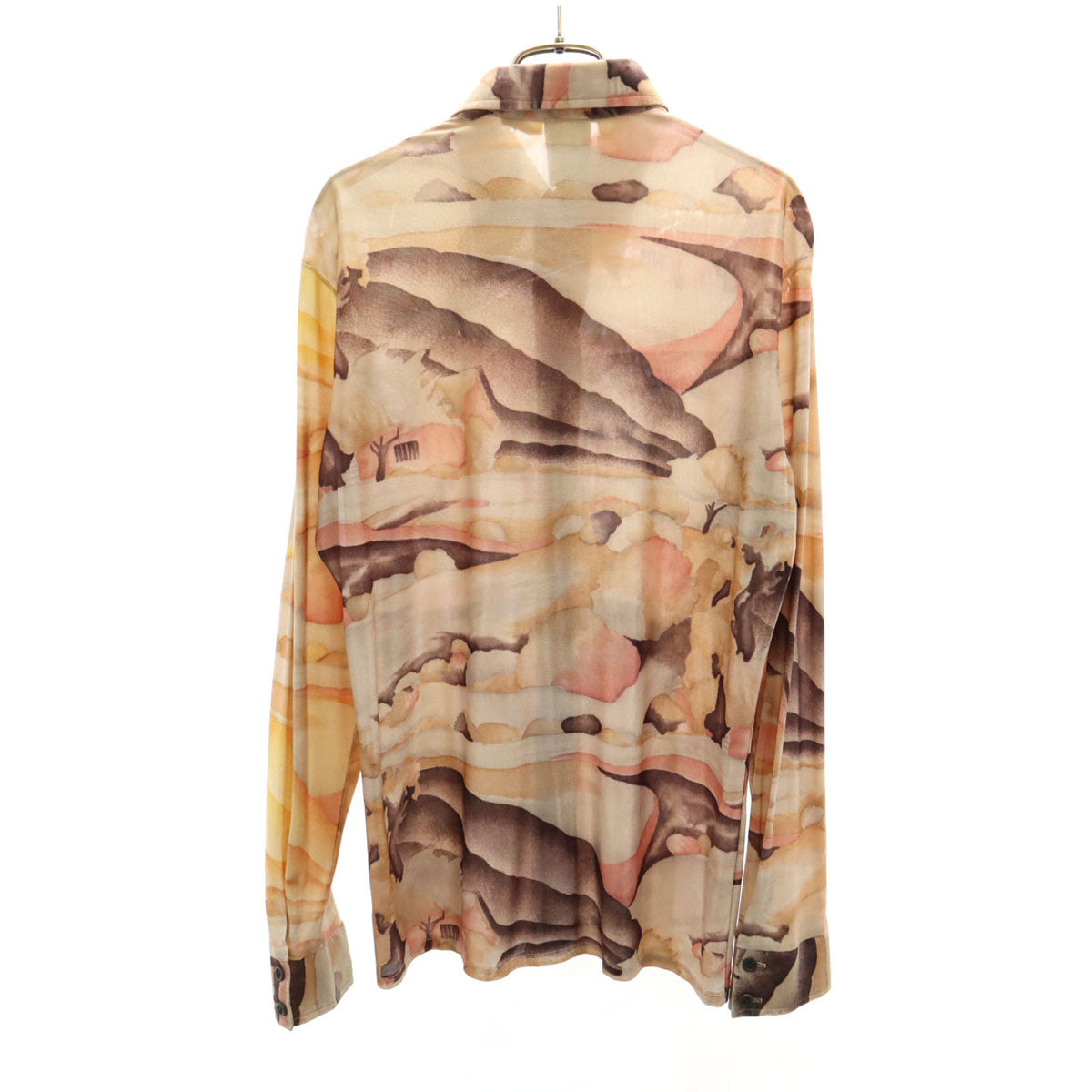 KENNINGTON ケニントン 70s ヴィンテージ 総柄 長袖 シャツ メンズ