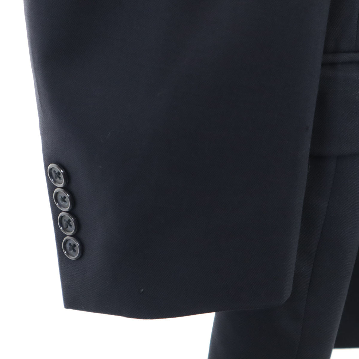 Burberrys バーバリーズ 90s ウール USA製 オールド ダブル スーツジャケット ネイビー系 メンズ