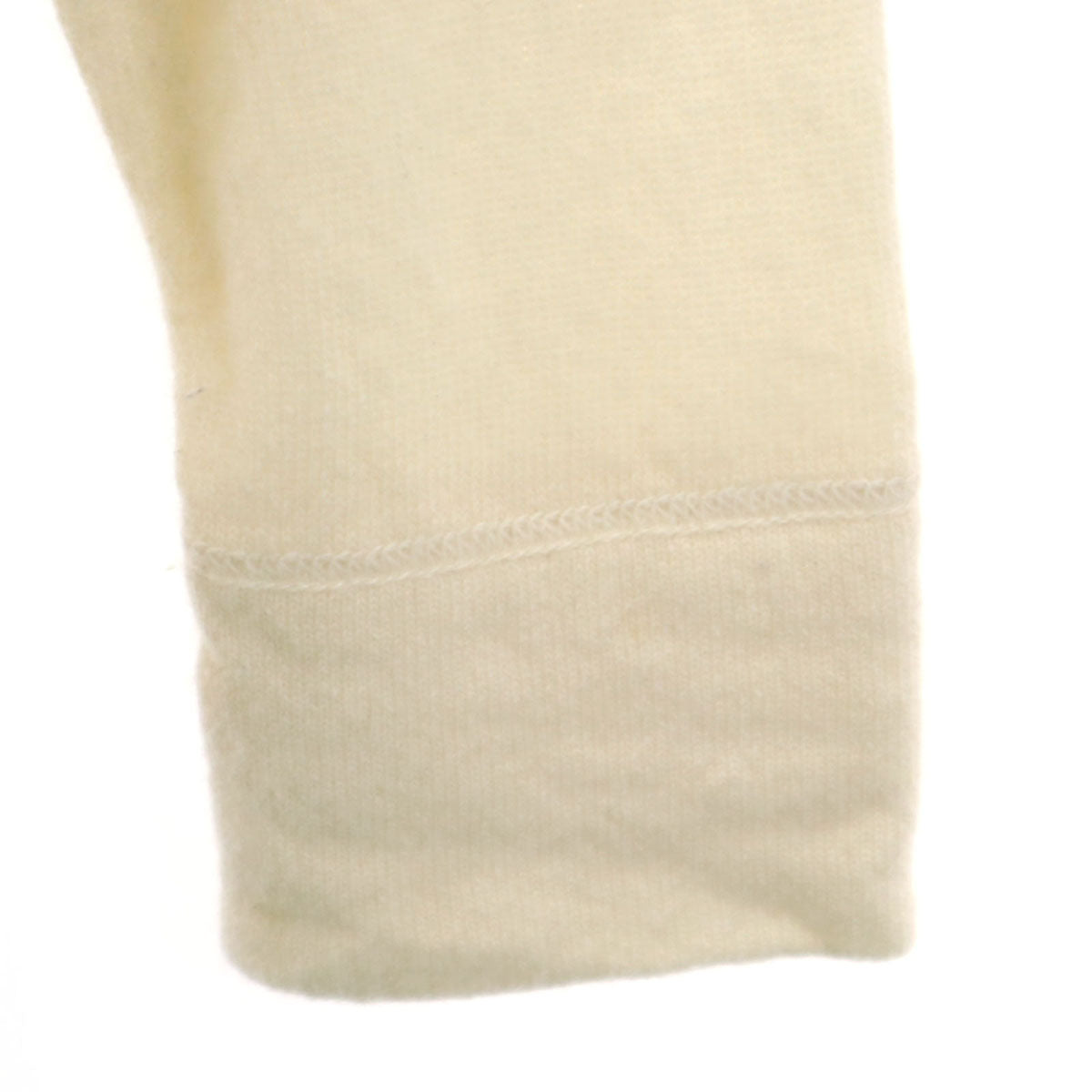 CHANEL シャネル カシミヤ P18159V00965 長袖 セーター 38 オフホワイト ニット レディース