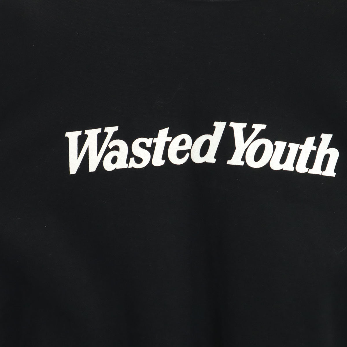 Wasted Youth ウェステッドユース 日本製 長袖 トレーナー XL ブラック系 スウェット 裏起毛 メンズ