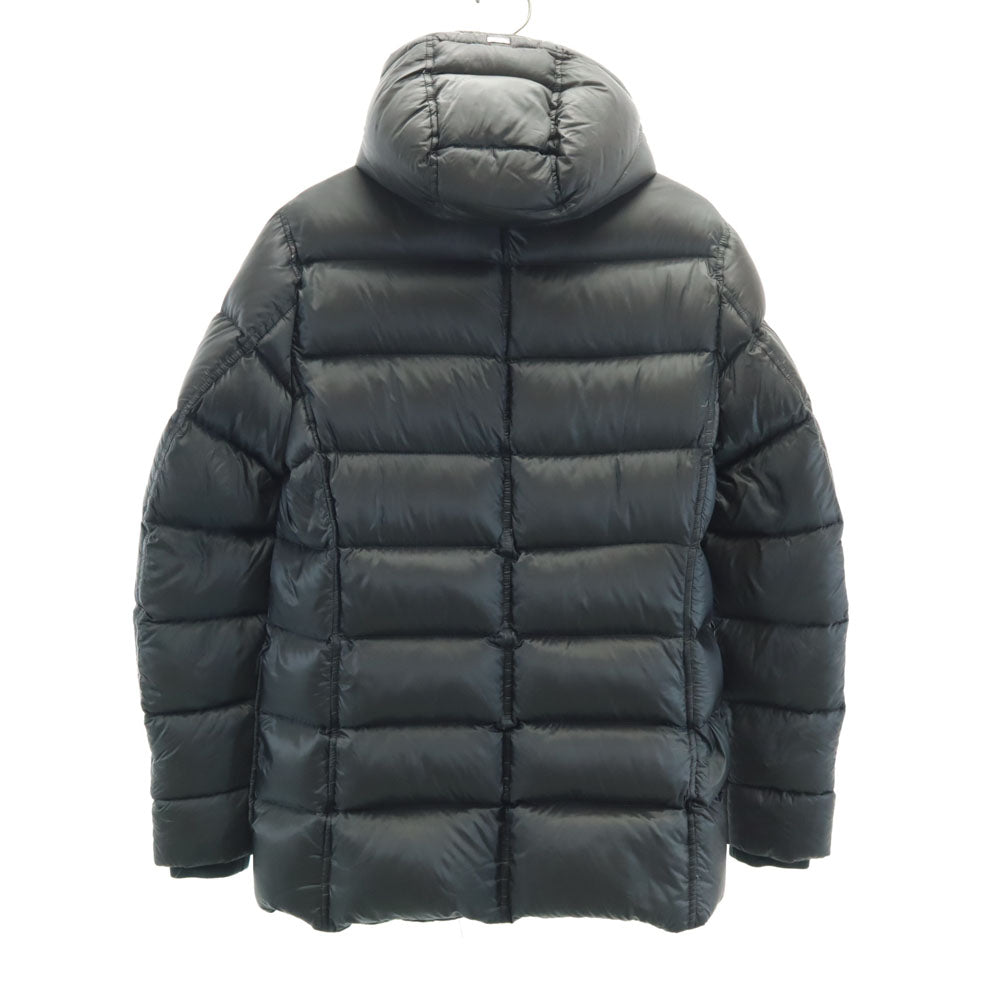 Herno ヘルノ ルーマニア製 ミドル グース ダウンジャケット 44 グリーン フーディー メンズ