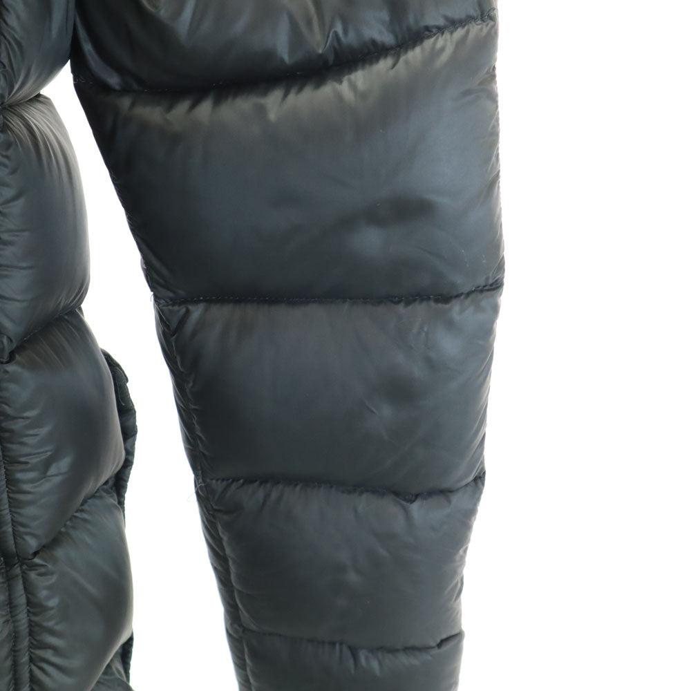 Herno ヘルノ ルーマニア製 ミドル グース ダウンジャケット 44 グリーン フーディー メンズ