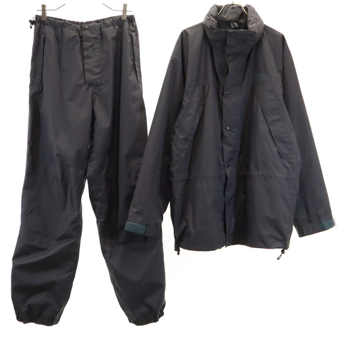 THE NORTH FACE ノースフェイス ゴアテックス マウンテンパーカー 上下 セットアップ LL チャコールグレー ジャケット アウトドア NP-2001 メンズ