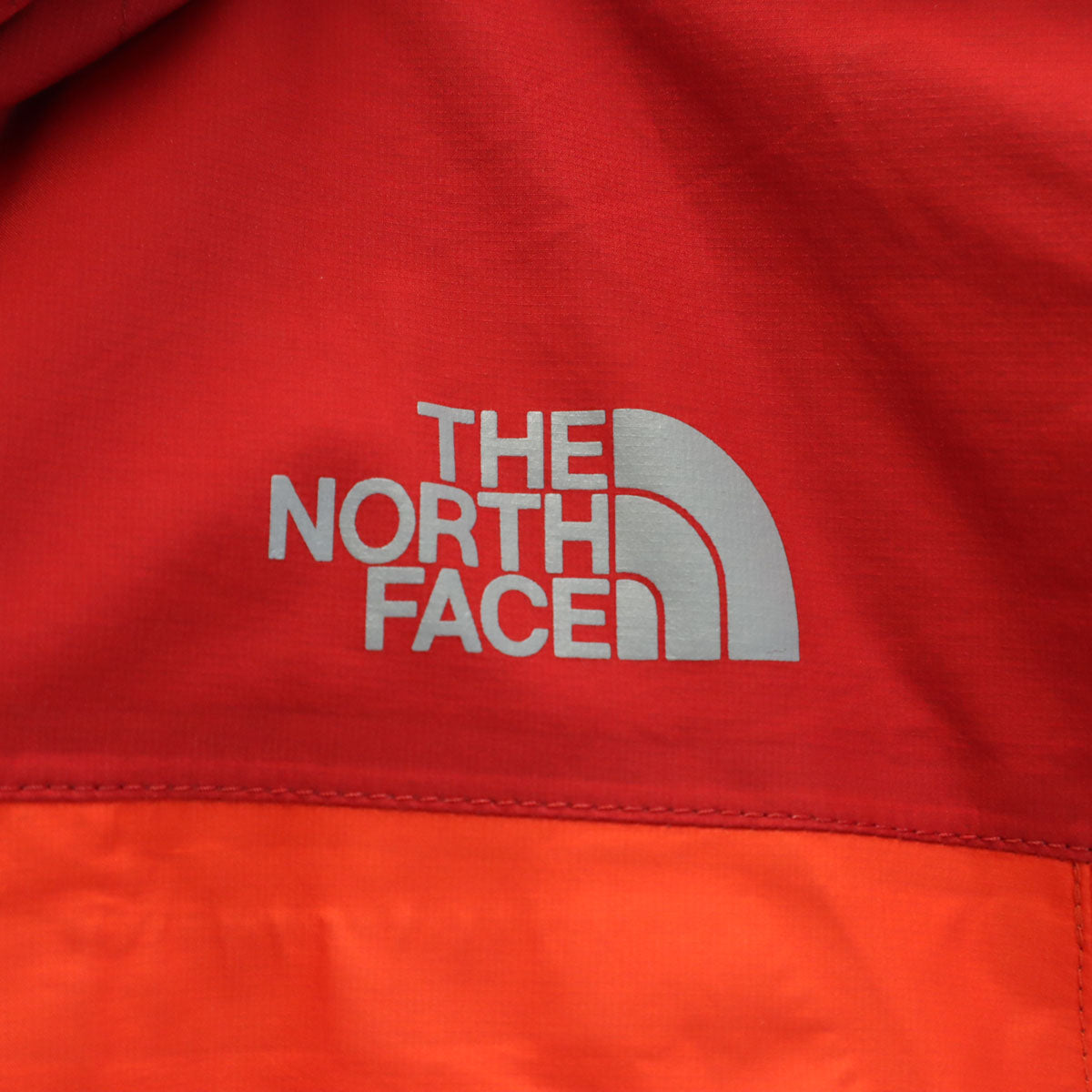 THE NORTH FACE ノースフェイス レインジャケット 上下 セットアップ M 朱色 レインテックス プラズマ アウトドア NPW11212 収納袋付き レディース