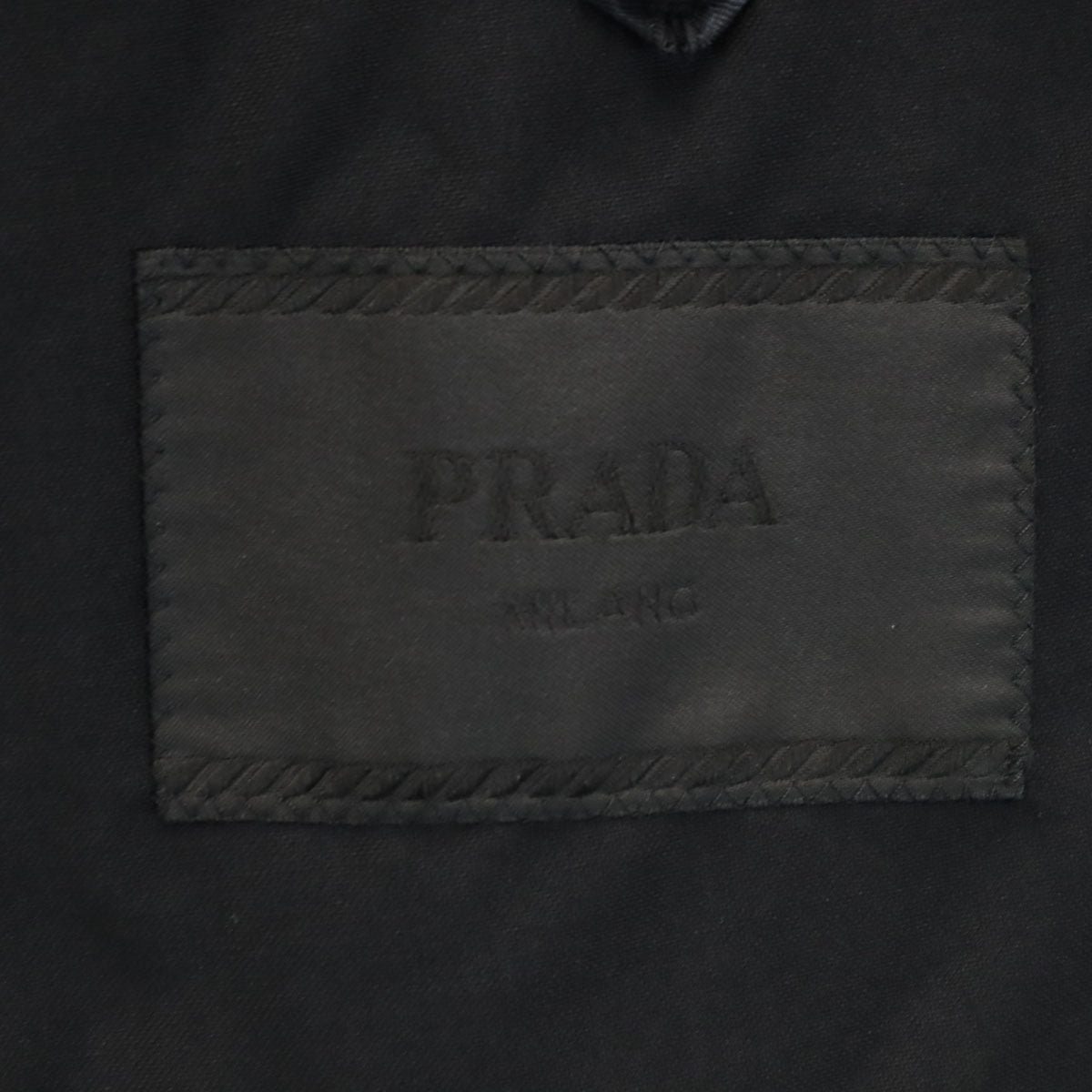 PRADA プラダ イタリア製 スーツ 上下 セットアップ 48R ブラック メンズ