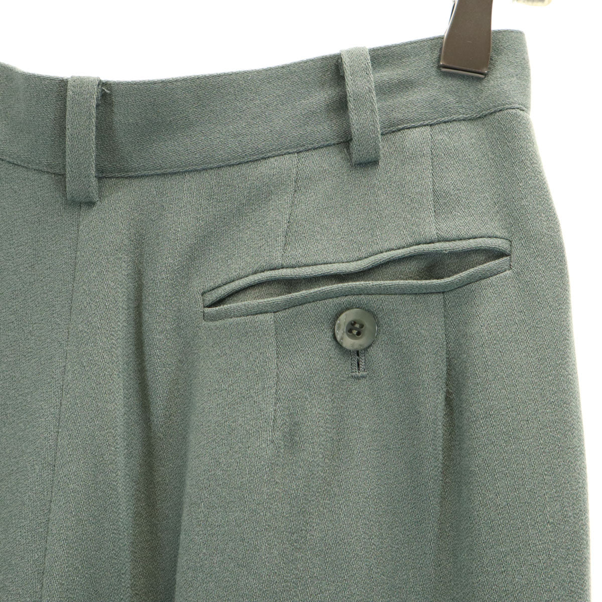 Burberrys バーバリーズ 90s オールド パンツスーツ 上下 セットアップ 11 グリーングレー レディース