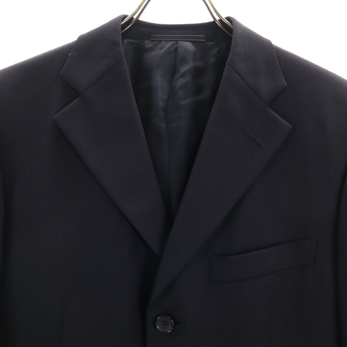 GUCCI グッチ ウールブレンド スーツ 上下 セットアップ 46/不明 ネイビー メンズ