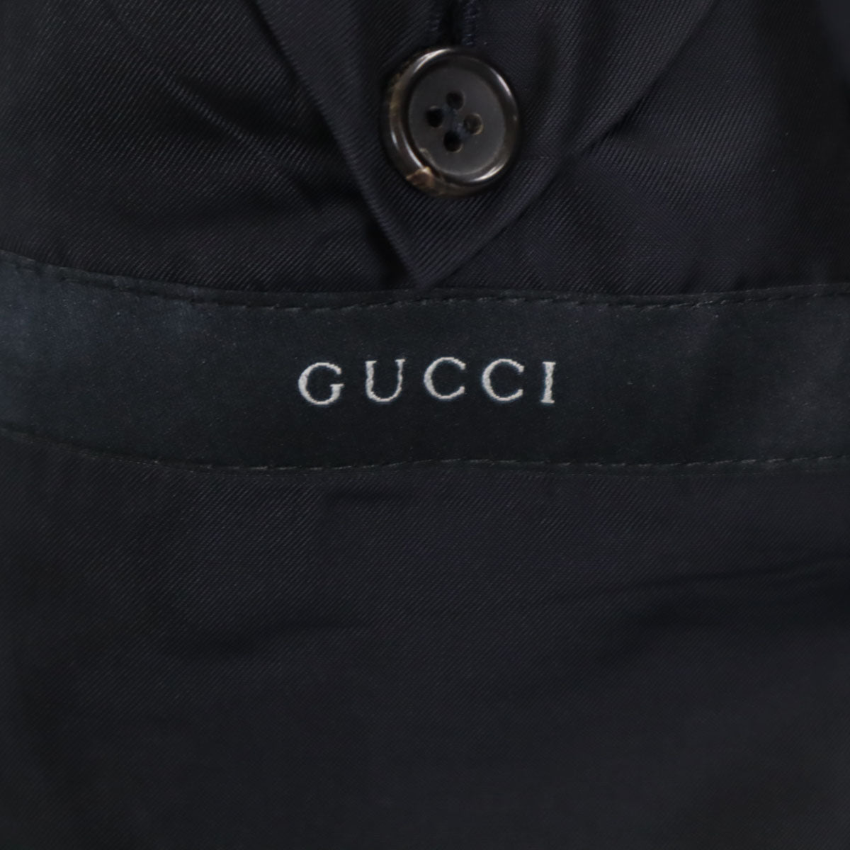 GUCCI グッチ ウールブレンド スーツ 上下 セットアップ 46/不明 ネイビー メンズ