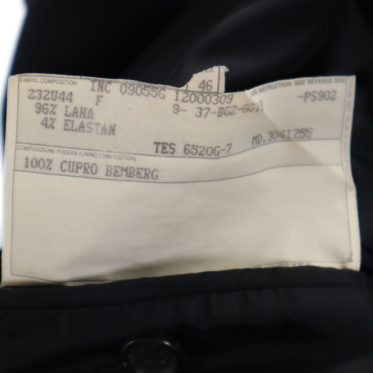 GUCCI グッチ ウールブレンド スーツ 上下 セットアップ 46/不明 ネイビー メンズ