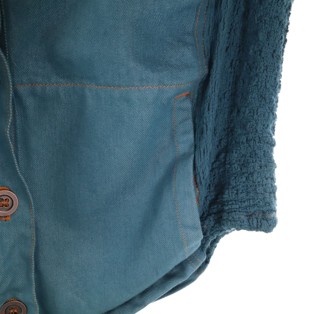 me ISSEY MIYAKE ミーイッセイミヤケ 日本製 長袖 デニムシャツ 上下 セットアップ レディース