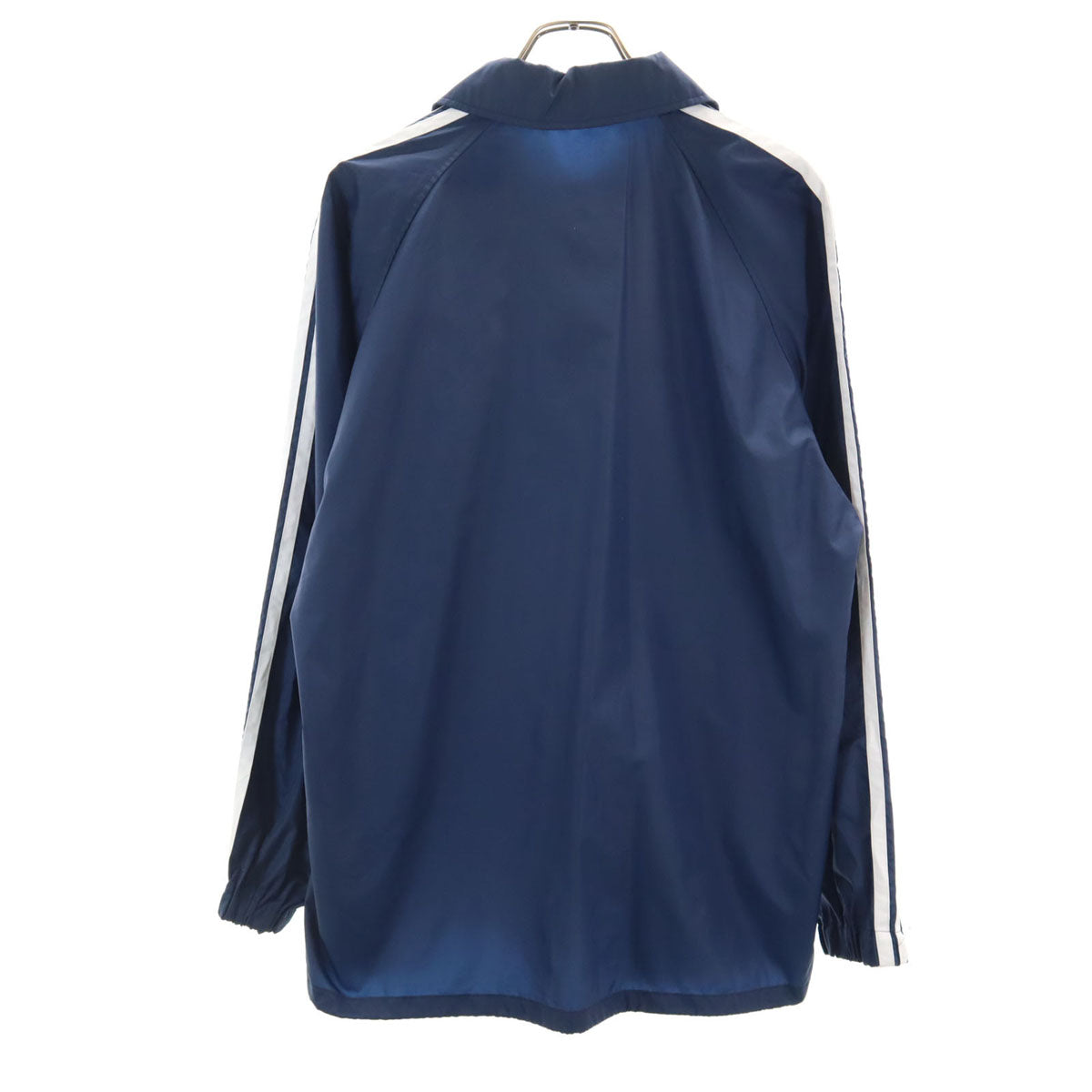 adidas アディダス 70s 80s ヴィンテージ トレフォイルロゴ コーチジャケット L ネイビー デサント メンズ