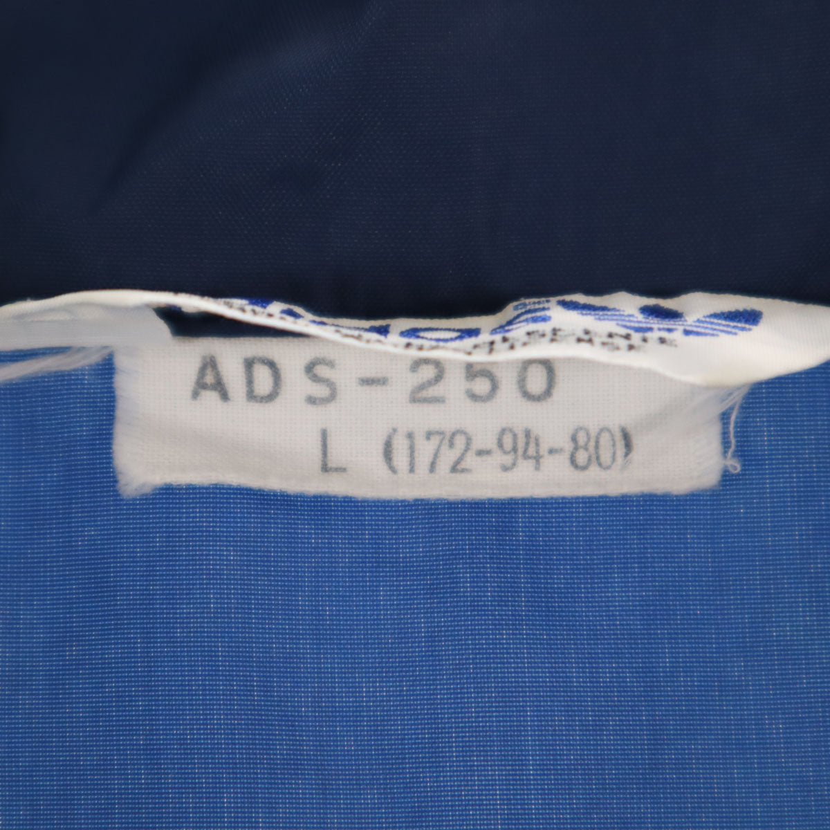 adidas アディダス 70s 80s ヴィンテージ トレフォイルロゴ コーチジャケット L ネイビー デサント メンズ