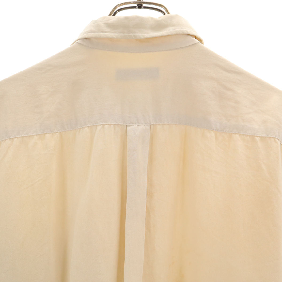 Christian Dior MONSIEUR クリスチャンディオール ムッシュ 90s シルク オールド 長袖 シャツ L クリーム メンズ