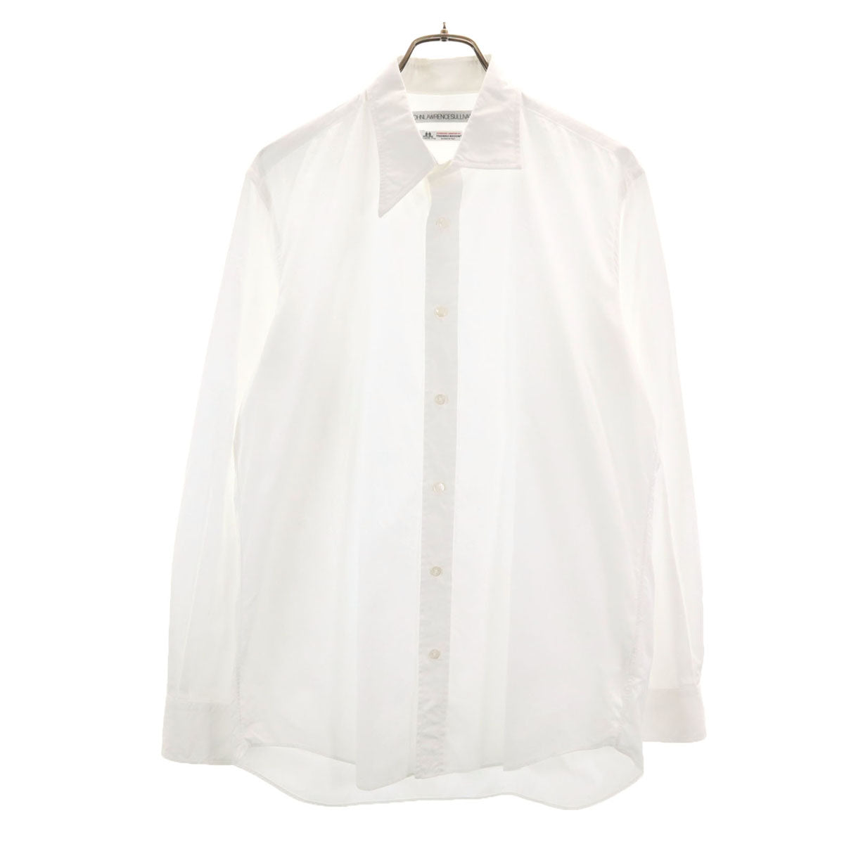 JOHN LAWRENCE SULLIVAN ジョンローレンスサリバン Thomas Mason トーマスメイソン 日本製 長袖 コットンシャツ 46 ホワイト メンズ