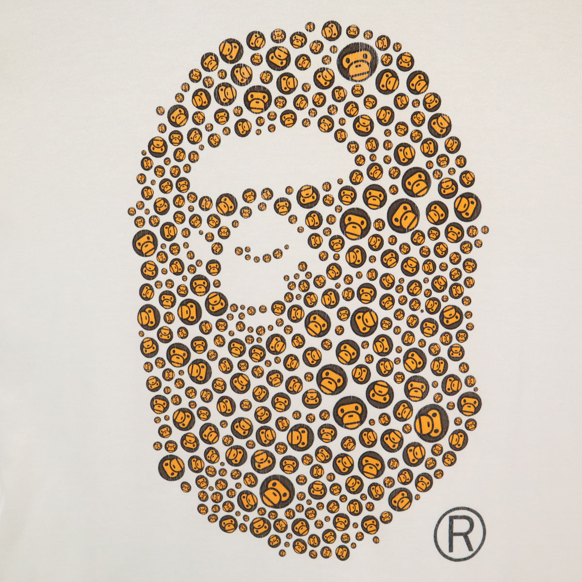BAPE ベイプ 日本製 長袖 Tシャツ S ホワイト ロンT レディース