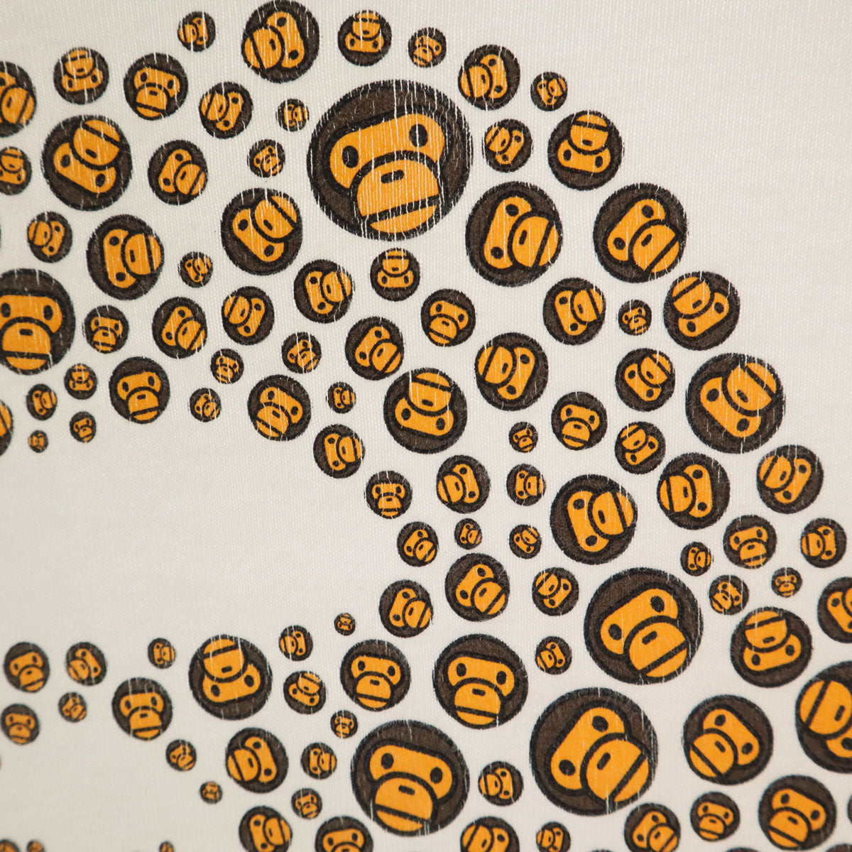 BAPE ベイプ 日本製 長袖 Tシャツ S ホワイト ロンT レディース