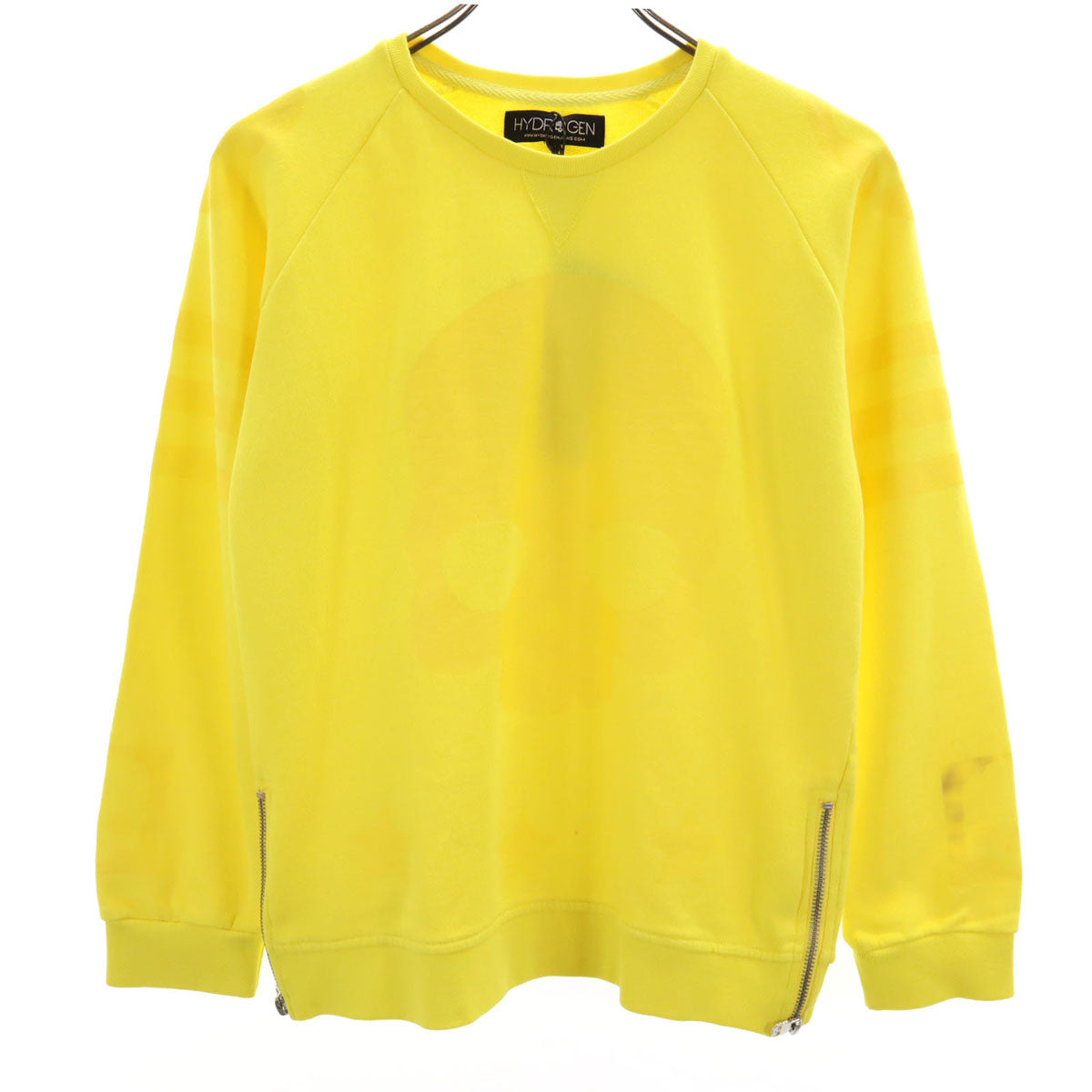 HYDROGEN ハイドロゲン スカル 長袖 スウェット トレーナー 12 イエロー キッズ