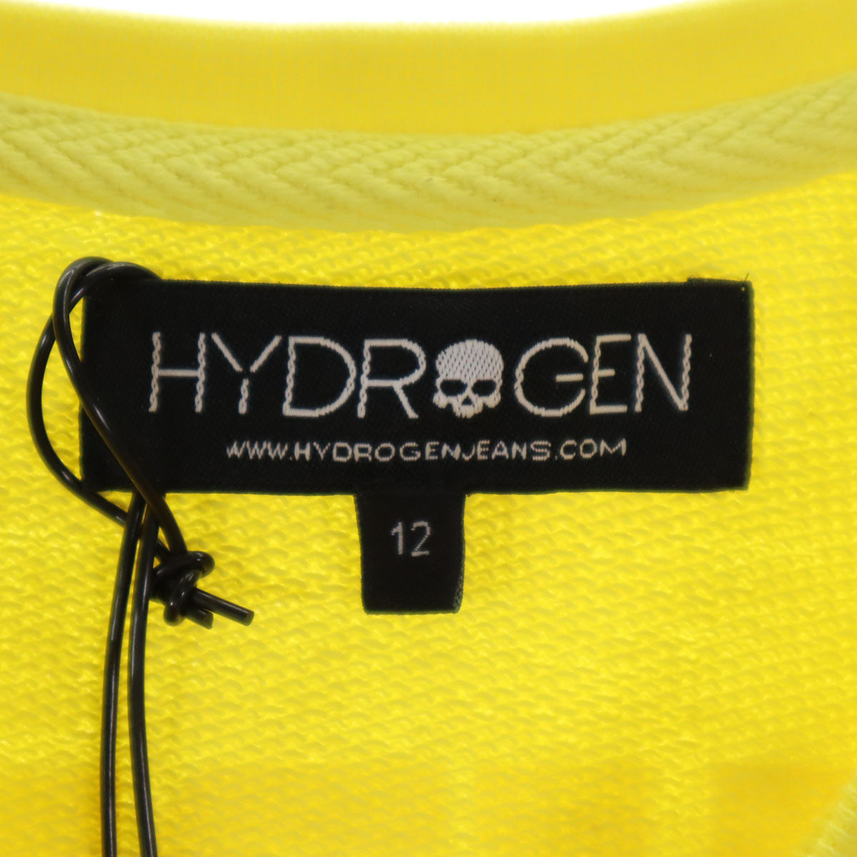 HYDROGEN ハイドロゲン スカル 長袖 スウェット トレーナー 12 イエロー キッズ