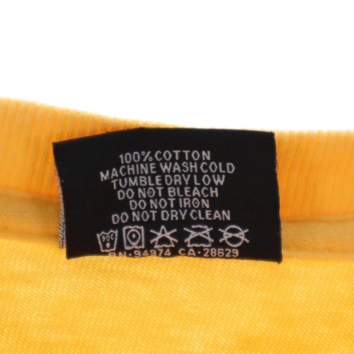 STUSSY ステューシー バックロゴ 長袖 Tシャツ S イエロー系 ロンT メンズ