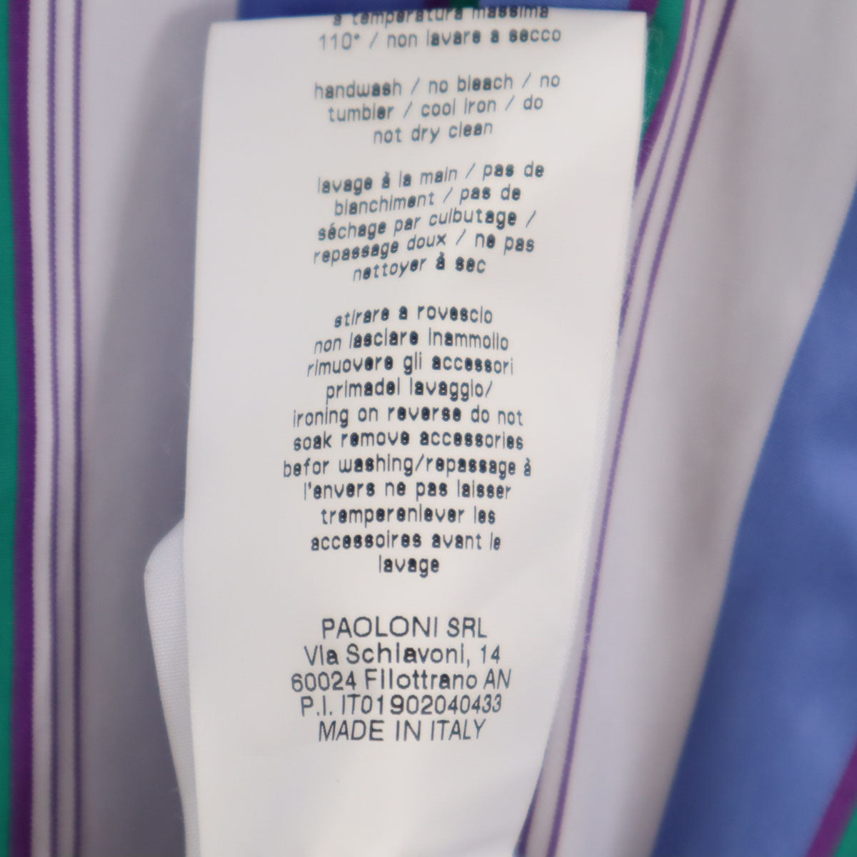 MSGM エムエスジーエム イタリア製 ストライプ柄 長袖 コットンシャツ 38 ホワイト レディース