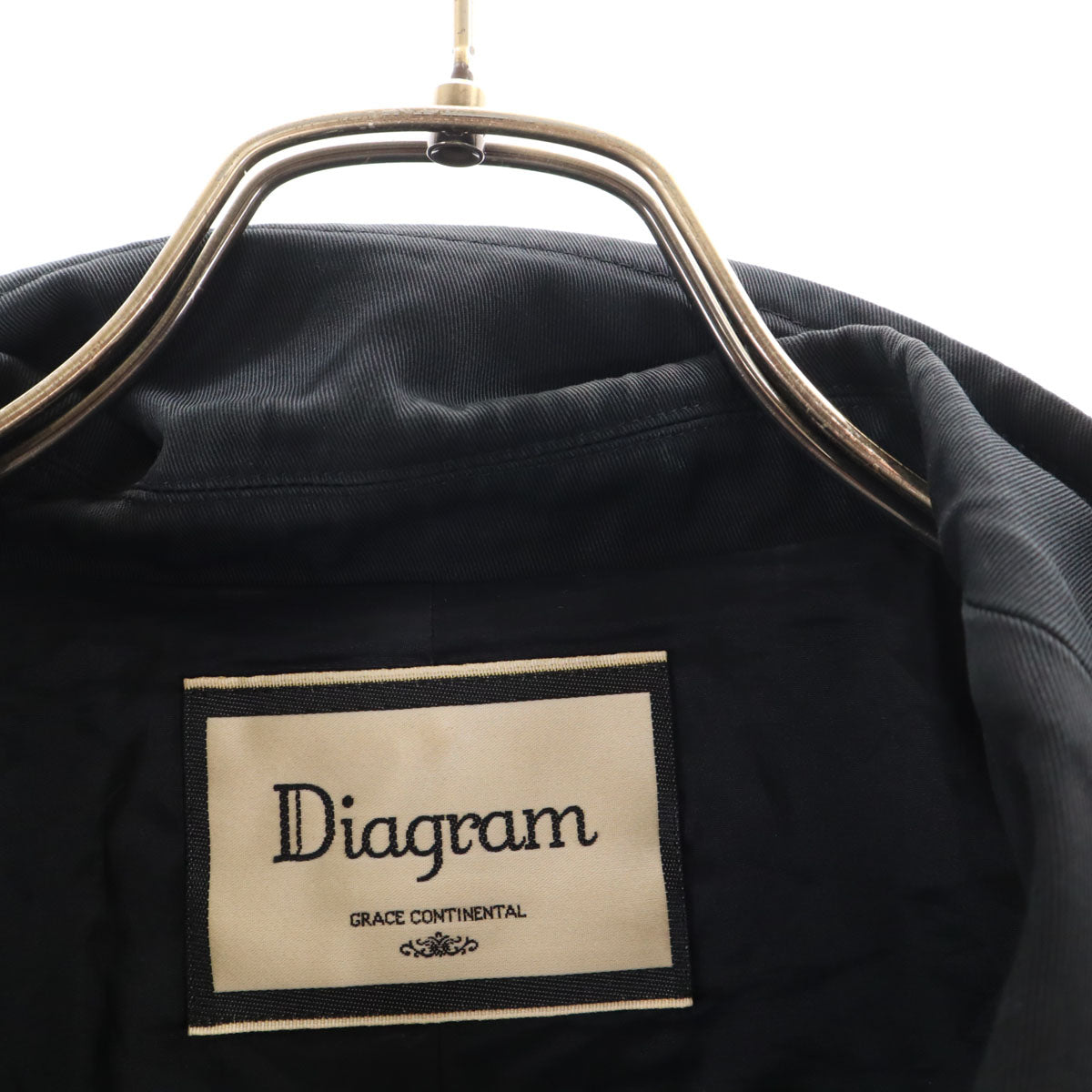 Diagram ダイアグラム 日本製 テーラードジャケット 36 ブラック レディース