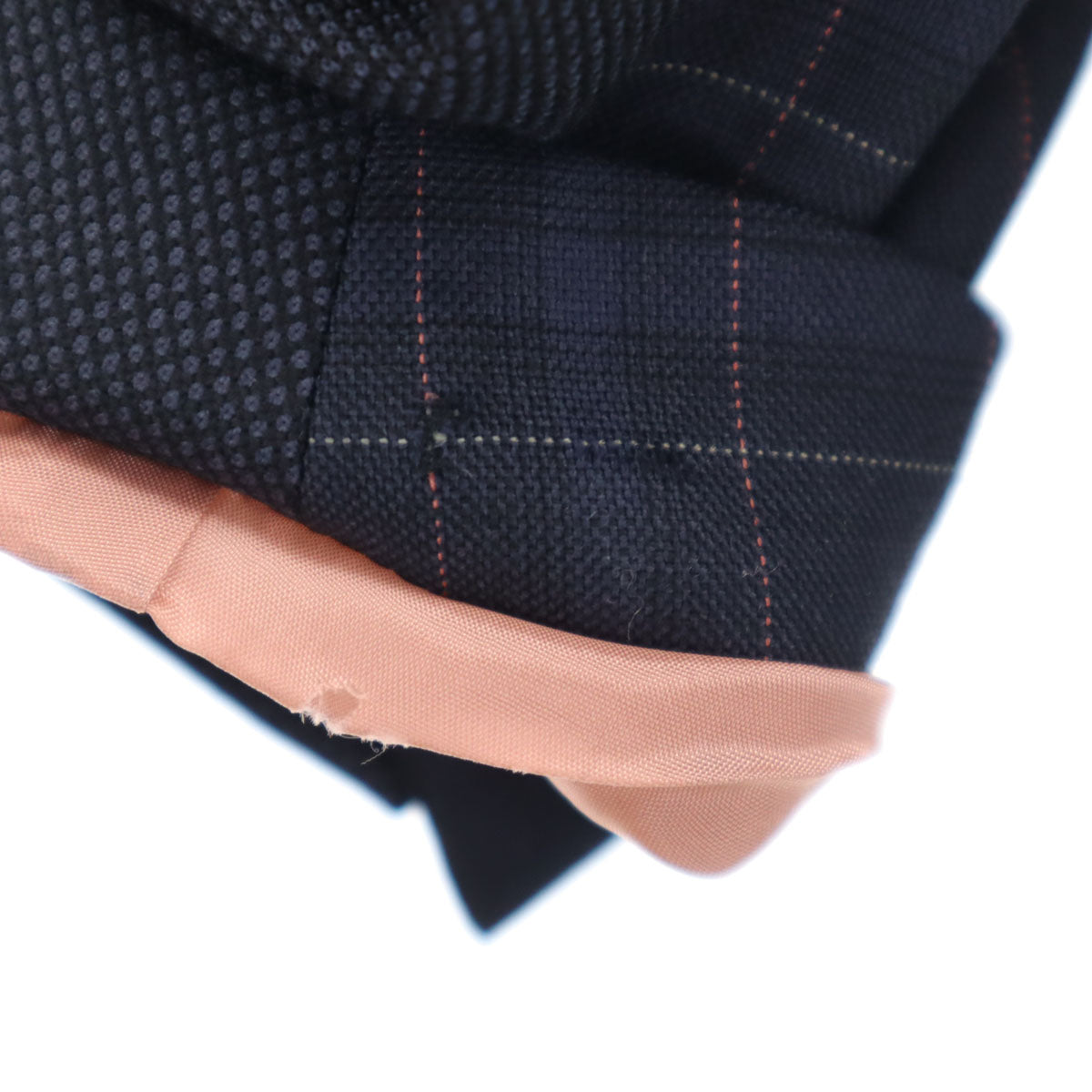 Paul Smith ポールスミス 日本製 チェック柄 テーラードジャケット 40 ネイビー レディース