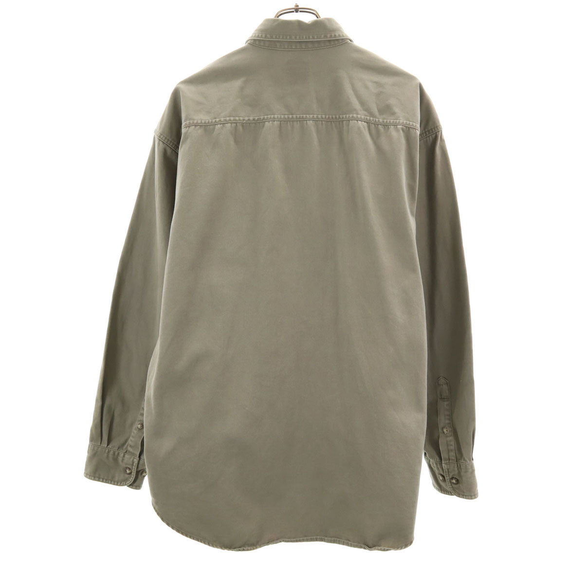 GAP ギャップ 90s オールド 長袖 コットンシャツ L オリーブ メンズ