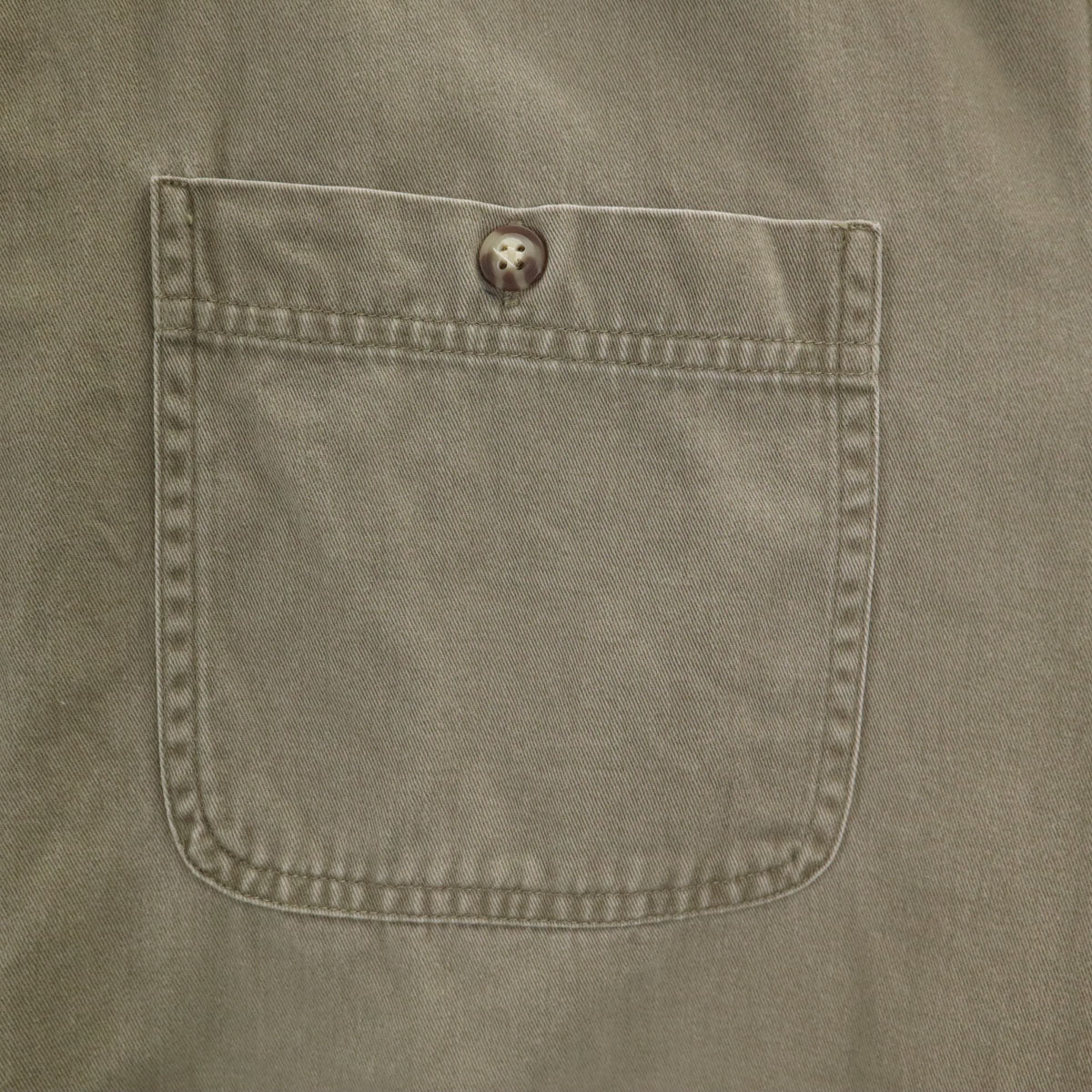 GAP ギャップ 90s オールド 長袖 コットンシャツ L オリーブ メンズ